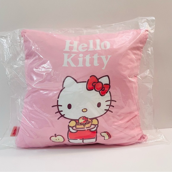 Sanrio Other - Cute Hello Kitty Throw Pillow Double-sided Pink Cushion Pillow 15” x 15” NEW